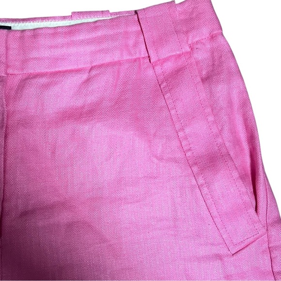 J. Crew Linen Shorts Women’s 4 Small Pink 7.5” Inseam Pockets Preppy Beach - Picture 3 of 7